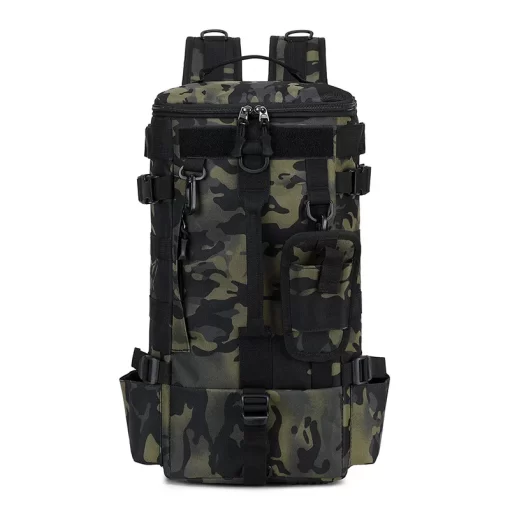 Tactical Fishing Backpack Tackle Bag with Rod Holders Fish Equipment Storage Molle Camping Hiking Outdoor Multifunctional Bag - Image 9
