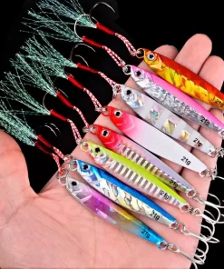 3/5/8pcs Metal Jig Fishing lure Set 7g 10g 14g 21g 28g 40g Sea Shore Casting Jigging lures Jigs Spoon Saltwater Artificial Bait