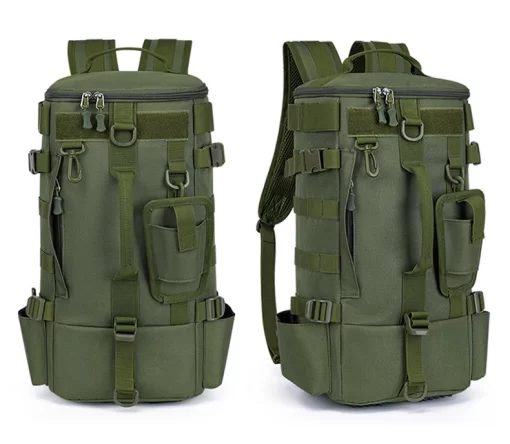 Tactical Fishing Backpack Tackle Bag with Rod Holders Fish Equipment Storage Molle Camping Hiking Outdoor Multifunctional Bag - Image 26