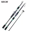 HLUR Super Hard Rod Stick Carbon Fiber Spinning Rod Telescopic Fishing Rod 1.8M 2.1M Casting Lure Feeder Carp Fishing Pole