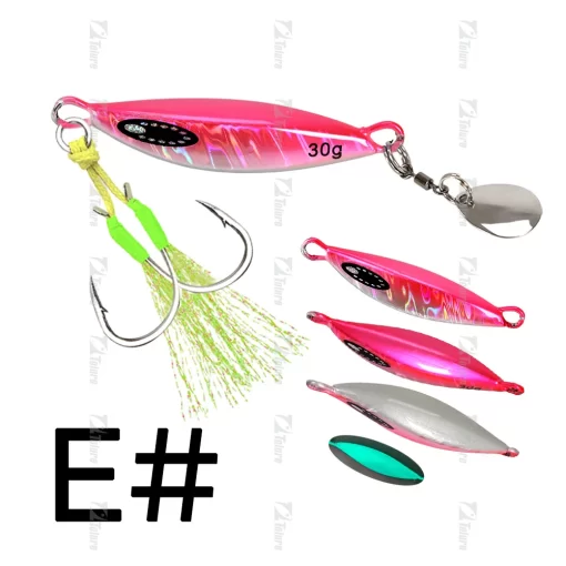 TOLU 2024 Spin Tail Metal Jig Fishing Lure 20g 30g 40g 60g Spinner Shad Metal Vib Casting Shore Jig Bait Copper Blade Spoon Bass - Image 8