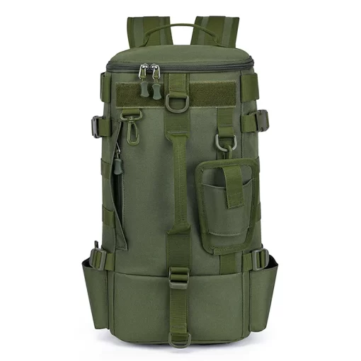 Tactical Fishing Backpack Tackle Bag with Rod Holders Fish Equipment Storage Molle Camping Hiking Outdoor Multifunctional Bag - Image 8