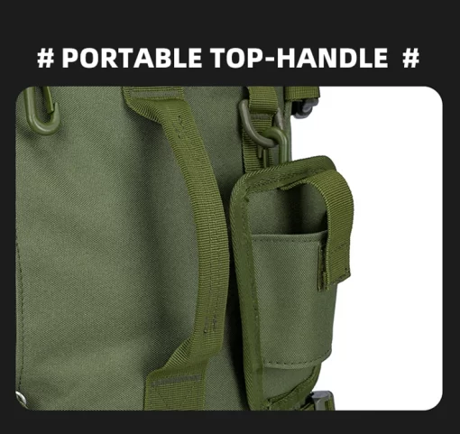 Tactical Fishing Backpack Tackle Bag with Rod Holders Fish Equipment Storage Molle Camping Hiking Outdoor Multifunctional Bag - Image 22