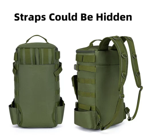 Tactical Fishing Backpack Tackle Bag with Rod Holders Fish Equipment Storage Molle Camping Hiking Outdoor Multifunctional Bag - Image 17