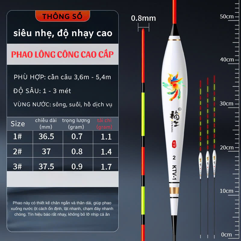 🎯 PHAO LÔNG CÔNG CAO CẤP – VŨ KHÍ TỐI THƯỢNG CHO ANH EM CÂU ĐÀI 🎯 - Ảnh 6