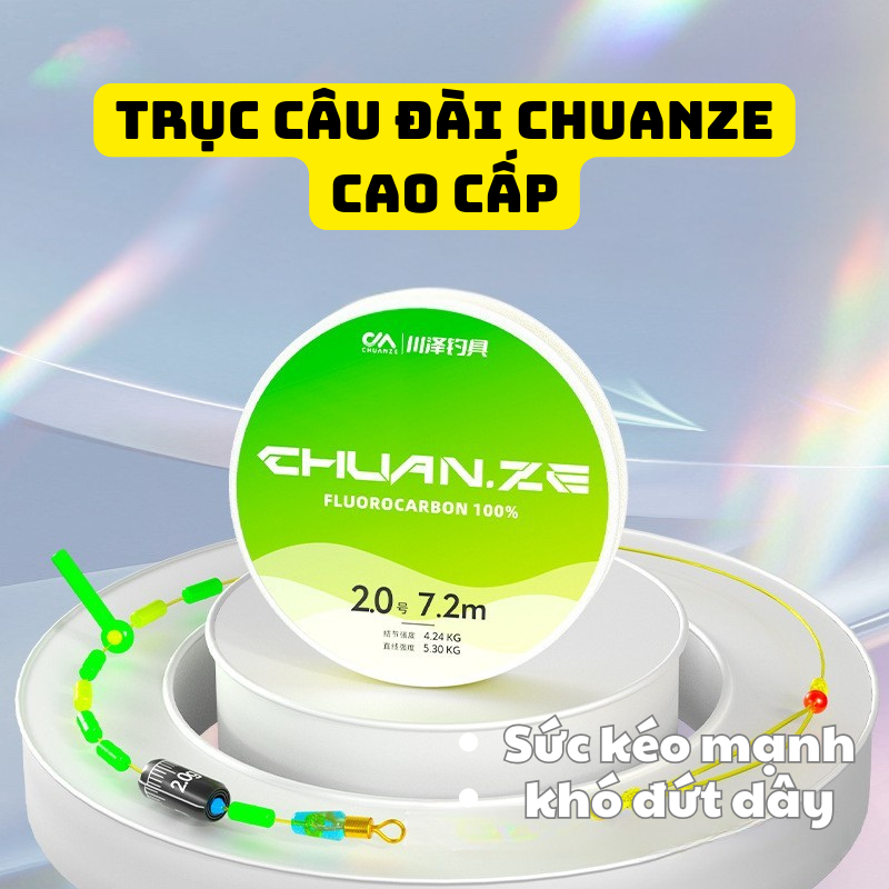 Trục Câu Đài Thi Đấu CHUANZE Cao Cấp - Fluorocarbon 100%