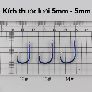 Alternative view of Túi 50 Lưỡi Câu Carbon ISENI Màu Xanh